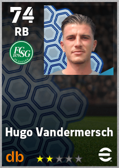 Hugo Vandermersch eFootball player card