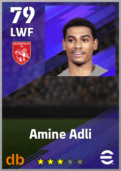 Amine Adli — LWF, OVR 79, MAX 79