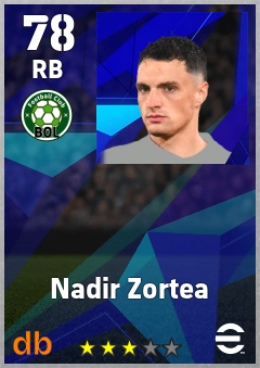 Nadir Zortea — RB, OVR 78, MAX 78