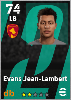 Evans Jean-Lambert — LB, OVR 74, MAX 74