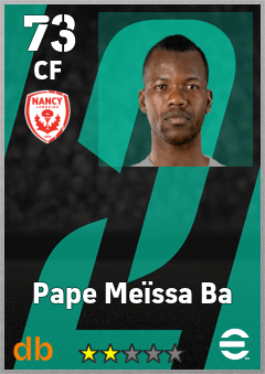 Pape Meïssa Ba — CF, OVR 73, MAX 73