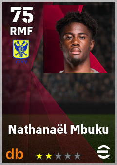 Nathanaël Mbuku — RMF, OVR 75, MAX 75