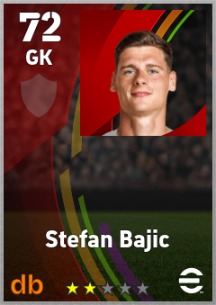 Stefan Bajic — GK, OVR 72, MAX 72