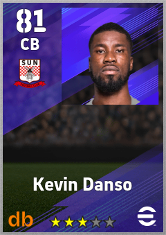 Kevin Danso eFootball player card