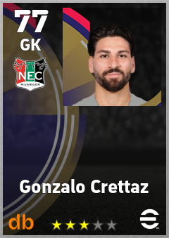 Gonzalo Crettaz — GK, OVR 77, MAX 77
