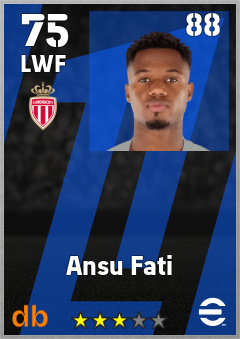 Ansu Fati eFootball player card