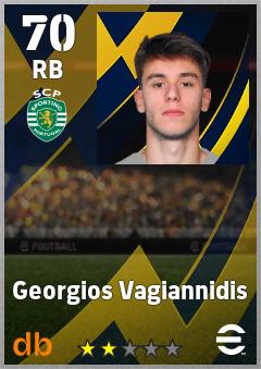 Georgios Vagiannidis — RB, OVR 70, MAX 70