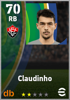 Claudinho eFootball player card