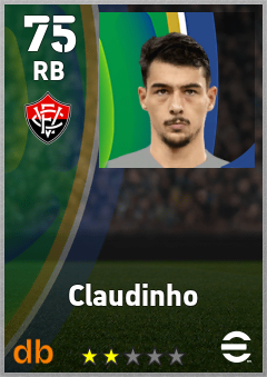 Claudinho eFootball player card