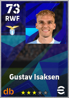 Gustav Isaksen eFootball player card