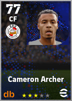 Cameron Archer — CF, OVR 77, MAX 77