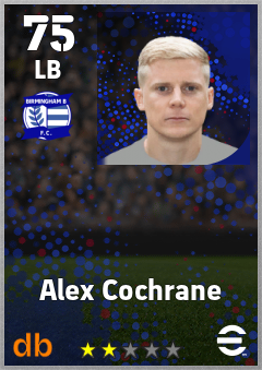 Alex Cochrane — LB, OVR 75, MAX 75