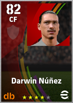 Darwin Núñez eFootball player card
