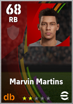 Marvin Martins eFootball player card