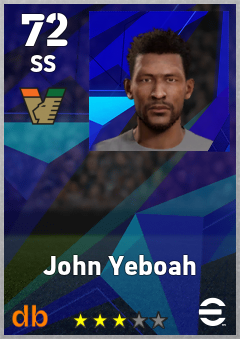 John Yeboah — SS, OVR 72, MAX 72
