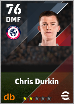 Chris Durkin — DMF, OVR 76, MAX 76