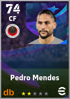 Pedro Mendes — CF, OVR 74, MAX 74