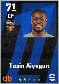 Tosin Aiyegun — CF, OVR 71, MAX 71