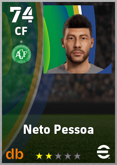 Neto Pessoa — CF, OVR 74, MAX 74