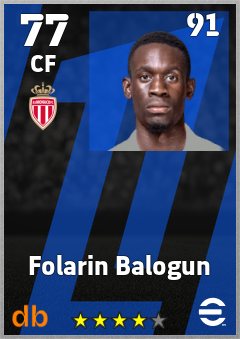 Folarin Balogun eFootball player card