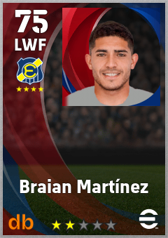 Braian Martínez — LWF, OVR 75, MAX 75