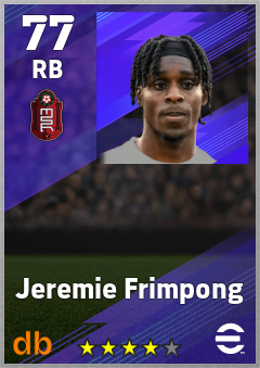 Jeremie Frimpong eFootball player card