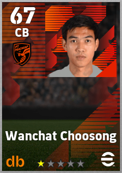 Wanchat Choosong — CB, OVR 67, MAX 67