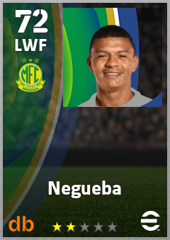 Negueba — LWF, OVR 72, MAX 72