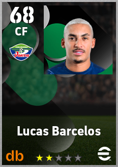 Lucas Barcelos — CF, OVR 68, MAX 68