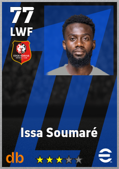Issa Soumaré — LWF, OVR 77, MAX 77