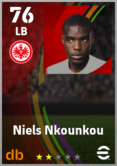 Niels Nkounkou — LB, OVR 76, MAX 76