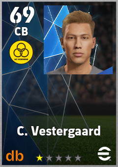 C. Vestergaard eFootball player card