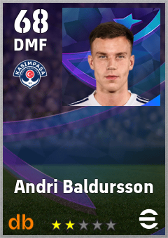 Andri Baldursson eFootball player card