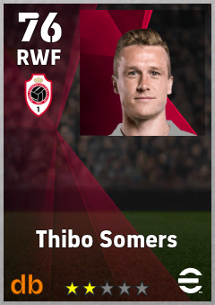 Thibo Somers — RWF, OVR 76, MAX 76