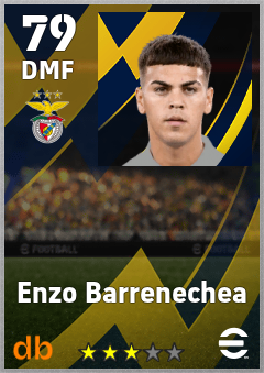 Enzo Barrenechea — DMF, OVR 79, MAX 79