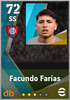 Facundo Farías — SS, OVR 72, MAX 72