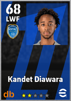 Kandet Diawara — LWF, OVR 68, MAX 68