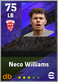 Neco Williams eFootball player card