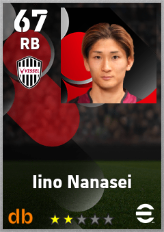 Iino Nanasei — RB, OVR 67, MAX 67