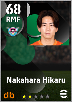 Nakahara Hikaru — RMF, OVR 68, MAX 68