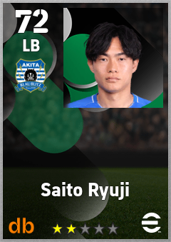 Saito Ryuji — LB, OVR 72, MAX 72