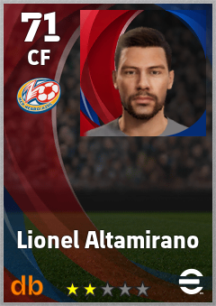Lionel Altamirano — CF, OVR 71, MAX 71