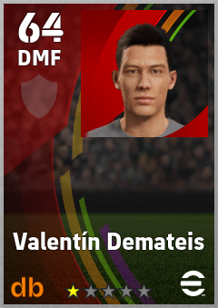 Valentín Demateis eFootball player card