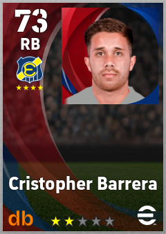 Cristopher Barrera eFootball player card