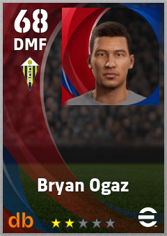 Bryan Ogaz — DMF, OVR 68, MAX 68