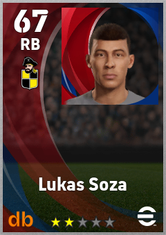 Lukas Soza — RB, OVR 67, MAX 67