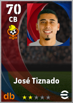 José Tiznado — CB, OVR 70, MAX 70