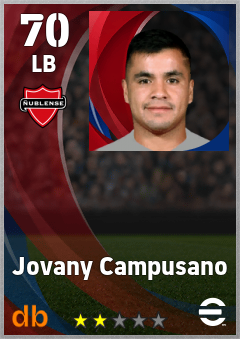 Jovany Campusano — LB, OVR 70, MAX 70