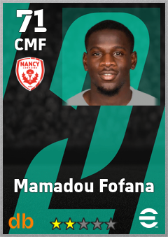 Mamadou Fofana — CMF, OVR 71, MAX 71