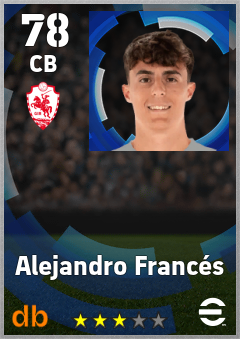 Alejandro Francés — CB, OVR 78, MAX 78